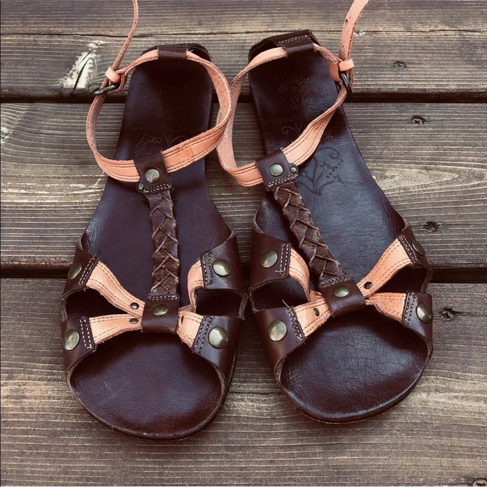 Sundance catalog Matisse brown leather sandals 8.5